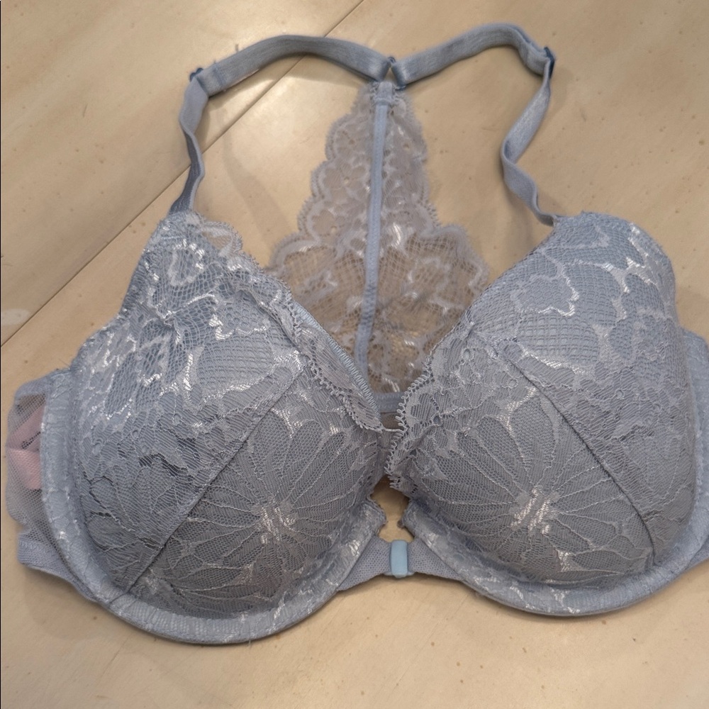 Victoria's Secret Lace Bra in Light Blue